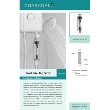 Pure Charcoal plus Shower Filter